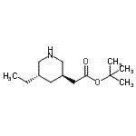 CAS#: 771473-42-8, 2-Methyl-2-propanyl [(3R,5S)-5-ethyl-3-piperidinyl]acetate