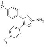 CAS 登录号：77151-48-5， 4,5-二-(4-甲氧基-苯基)-恶唑-2-基胺