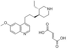 CAS#: 77167-87-4, 4(R)-(3-(6-Methoxy 4-quinolyl)propyl) 3(S)-ethyl piperidine fumarate