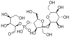 CAS#: 77193-02-3, [(2R,3S,4S,5S)-4-Hydroxy-2,5-Bis(Hydroxymethyl)-5-[(2R,3R,4S,5S,6R)-3,4,5-Trihydroxy-6-(Hydroxymethyl)Oxan-2-Yl]Oxyoxolan-3-Yl] [(2R,3S,4S)-3,4,5-Trihydroxy-1-Oxopentan-2-Yl] Hydrogen Phosphate
