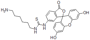 CAS#: 77228-88-7, 3-(6-Aminohexyl)-1-(3',6'-Dihydroxy-1-Oxospiro[2-Benzofuran-3,9'-Xanthene]-5-Yl)Thiourea