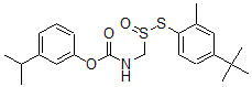 CAS#: 77248-47-6, (3-Propan-2-Ylphenyl) N-[(4-Tert-Butyl-2-Methylphenyl)Sulfanylsulfinylmethyl]Carbamate