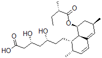 CAS#: 77285-87-1, (3R,5R)-7-[(1S,2S,6R,8S,8aR)-2,6-Dimethyl-8-[(2S)-2-Methylbutanoyl]Oxy-1,2,6,7,8,8a-Hexahydronaphthalen-1-Yl]-3,5-Dihydroxyheptanoic Acid