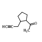 CAS#: 77291-09-9, 1-[2-(2-Propyn-1-yl)cyclopentyl]ethanone
