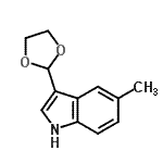 CAS#: 773094-42-1, 3-(1,3-Dioxolan-2-yl)-5-methyl-1H-indole