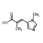 CAS 登录号：773114-32-2， (2E)-2-甲基-3-(1-甲基-1H-咪唑-5-基)丙烯酸