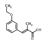 CAS 登录号：773121-01-0， (2E)-3-(3-乙氧基苯基)-2-甲基丙烯酸