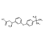 CAS#: 773125-02-3, 3-amino-3-[3-(4-tert-butylphenoxy)phenyl]propanoic acid