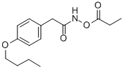 CAS 登录号：77372-68-0， 4-正丁氧基苯基乙酰氧肟酸-O-丙酸酯