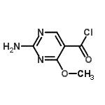 CAS 登录号：773798-35-9， 2-氨基-4-甲氧基-5-嘧啶羰基氯化物