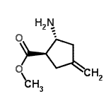CAS#: 773822-43-8, Methyl (1R,2R)-2-amino-4-methylenecyclopentanecarboxylate