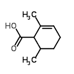 CAS 登录号：773870-16-9， 2,6-二甲基-2-环己烯-1-羧酸