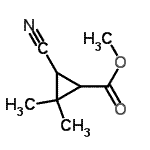 CAS 登录号：77406-70-3， 甲基3-氰基-2,2-二甲基环丙烷羧酸酯