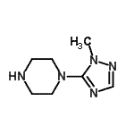 CAS#: 774130-76-6, 1-(1-Methyl-1H-1,2,4-triazol-5-yl)piperazine