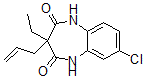 CAS#: 77414-14-3, 8-Chloro-3-Ethyl-3-Prop-2-Enyl-1,5-Dihydro-1,5-Benzodiazepine-2,4-Dione