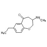 CAS#: 774489-98-4, 7-Ethyl-3-(methylamino)-3,4-dihydro-1-benzoxepin-5(2H)-one