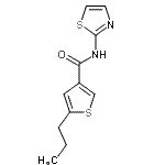 CAS 登录号：774589-95-6， 5-丙基-N-(1,3-噻唑-2-基)-3-噻吩甲酰胺