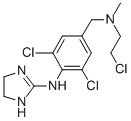 CAS#: 77472-95-8, N-[2,6-Dichloro-4-[(2-Chloroethyl-Methylamino)Methyl]Phenyl]-4,5-Dihydro-1H-Imidazol-2-Amine