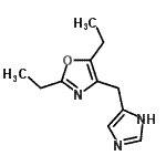CAS#: 775272-13-4, 2,5-Diethyl-4-(1H-imidazol-4-ylmethyl)-1,3-oxazole