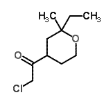 CAS#: 77554-95-1, 2-Chloro-1-(2-ethyl-2-methyltetrahydro-2H-pyran-4-yl)ethanone