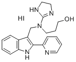 CAS#: 77594-53-7, 3-[4,5-Dihydro-1H-Imidazol-2-Yl-[(2-Pyridin-2-Yl-1H-Indol-3-Yl)Methyl]Amino]Propan-1-Ol Hydroiodide