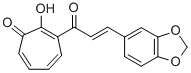 CAS 登录号：77633-05-7， 3-[(E)-3-(1,3-苯并二氧戊环-5-基)丙-2-烯酰基]-2-羟基环庚-2,4,6-三烯-1-酮