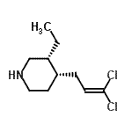 CAS#: 777004-54-3, (3R,4R)-4-(3,3-Dichloro-2-propen-1-yl)-3-ethylpiperidine