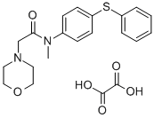 CAS 登录号：77711-49-0， N-甲基-N-(对(苯硫基)苯基)-1-吗啉乙酰胺草酸盐
