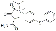 CAS 登录号：77711-85-4， N-甲基-4,5-二氧代-N-(4-苯硫基苯基)-1-丙-2-基吡咯烷-3-甲酰胺