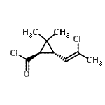 CAS 登录号：77748-14-2， (1R,3R)-3-[(1Z)-2-氯-1-丙烯-1-基]-2,2-二甲基环丙烷甲酰氯