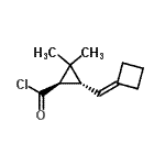CAS#: 77789-65-2, (1R,3R)-3-(Cyclobutylidenemethyl)-2,2-dimethylcyclopropanecarbonyl chloride