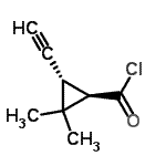 CAS#: 77789-81-2, (1R,3S)-3-Ethynyl-2,2-dimethylcyclopropanecarbonyl chloride
