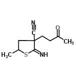 CAS#: 777939-13-6, 2-Imino-5-methyl-3-(3-oxobutyl)tetrahydro-3-thiophenecarbonitrile