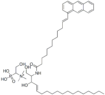 CAS#: 77840-25-6, [(E,2S,3R)-2-[[(E)-12-Anthracen-9-Yldodec-11-Enoyl]Amino]-3-Hydroxyoctadec-4-Enyl] 2-Trimethylazaniumylethyl Phosphate