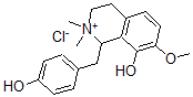 CAS 登录号：77847-85-9， 1,2,3,4-四氢-8-羟基-1-((4-羟基苯基)甲基)-7-甲氧基-2,2-二甲基-异喹啉鎓氯化物