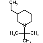 CAS#: 778569-61-2, 3-Ethyl-1-(2-methyl-2-propanyl)piperidine