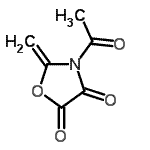CAS#: 77903-65-2, 3-Acetyl-2-methylene-1,3-oxazolidine-4,5-dione