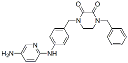 CAS#: 77917-05-6, 1-[[4-[(5-Aminopyridin-2-Yl)Amino]Phenyl]Methyl]-4-(Phenylmethyl)Piperazine-2,3-Dione