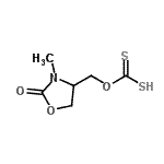 CAS#: 779283-06-6, O-[(3-Methyl-2-oxo-1,3-oxazolidin-4-yl)methyl] hydrogen carbonodithioate