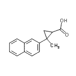 CAS#: 779324-55-9, 2-Methyl-2-(2-naphthyl)cyclopropanecarboxylic acid