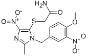 CAS#: 77952-77-3, 2-((1-((4-Methoxy-3-Nitrophenyl)Methyl)-2-Methyl-4-Nitro-1H -Imidazol-5-Yl)Thio)-Acetamide