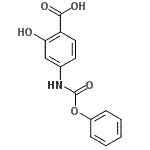 CAS 登录号：7796-18-1， 2-羟基-4-[(苯氧羰基)氨基]苯甲酸