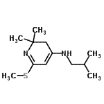 CAS 登录号：779981-94-1， N-异丁基-2,2-二甲基-6-(甲硫基)-2,3-二氢-4-吡啶胺