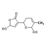 CAS#: 780722-77-2, 5-Hydroxy-3-(6-hydroxy-5-methyl-3,6-dihydro-2H-pyran-2-yl)-2(5H)-furanone