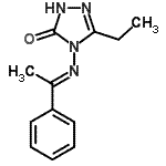 CAS#: 780786-37-0, 5-Ethyl-4-[(E)-(1-phenylethylidene)amino]-2,4-dihydro-3H-1,2,4-triazol-3-one