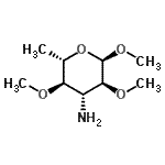 CAS#: 781554-53-8, Methyl 3-amino-3,6-dideoxy-2,4-di-O-methyl-alpha-L-glucopyranoside