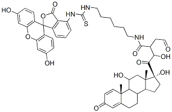 CAS#: 78232-37-8, [2-[(8S,9S,10R,11S,13S,14S,17R)-11,17-Dihydroxy-10,13-Dimethyl-3-Oxo-7,8,9,11,12,14,15,16-Octahydro-6H-Cyclopenta[a]Phenanthren-17-Yl]-2-Oxoethyl] 4-[6-[(3',6'-Dihydroxy-3-Oxospiro[2-Benzofuran-1,9'-Xanthene]-5-Yl)Carbamothioylamino]Hexylamino]-4-Oxobutanoate