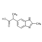 CAS#: 782394-99-4, 2-(2-Methyl-1H-benzimidazol-5-yl)propanoic acid