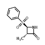 CAS 登录号：782496-96-2， (3S,4R)-3-甲基-4-(苯磺酰基)-2-氮杂环丁酮