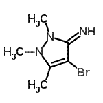 CAS#: 783249-53-6, 4-Bromo-1,2,5-trimethyl-1,2-dihydro-3H-pyrazol-3-imine